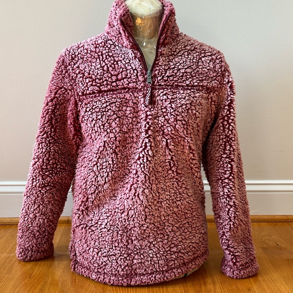 Youth Boxercraft Quarter Zip Fuzzy Girls Size XL